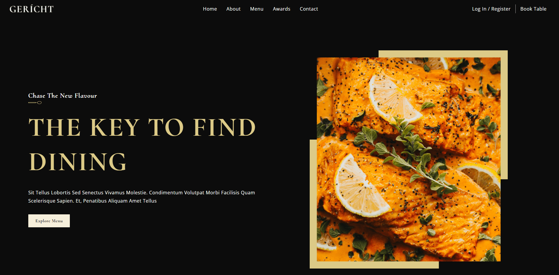 Restaurant Landing Page